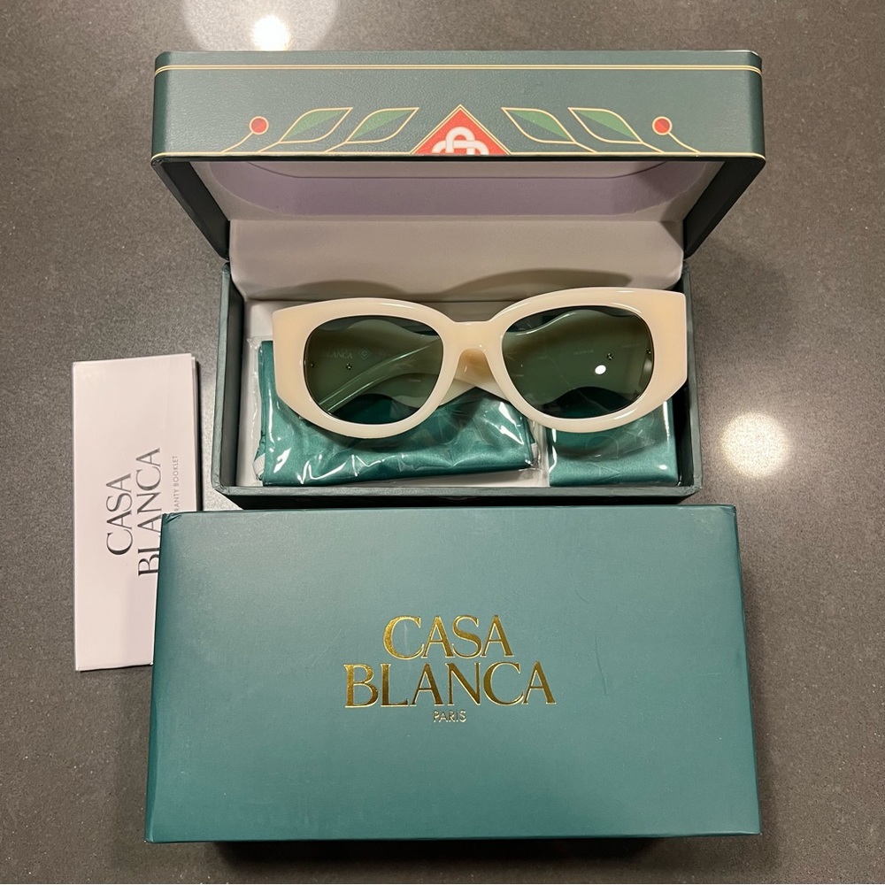 Casa blanca Paris sunglasses oval wave New in box unisex